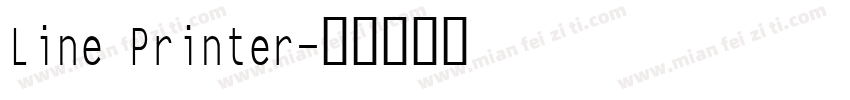 Line Printer字体转换